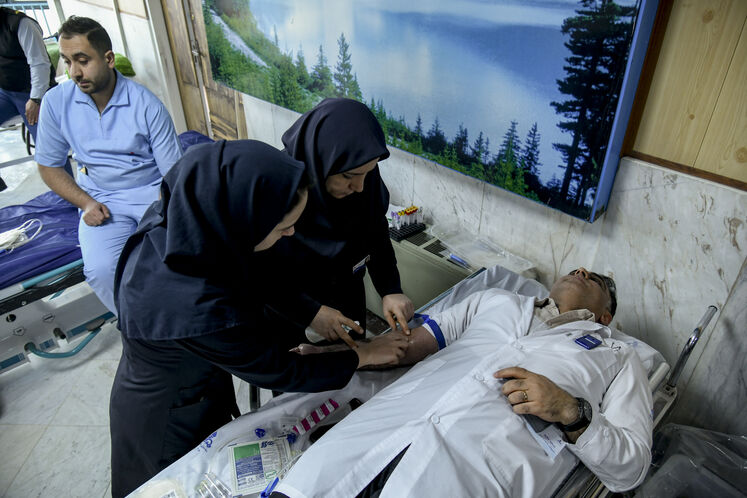 اهدای خون از سوی کارکنان صنعت نفت