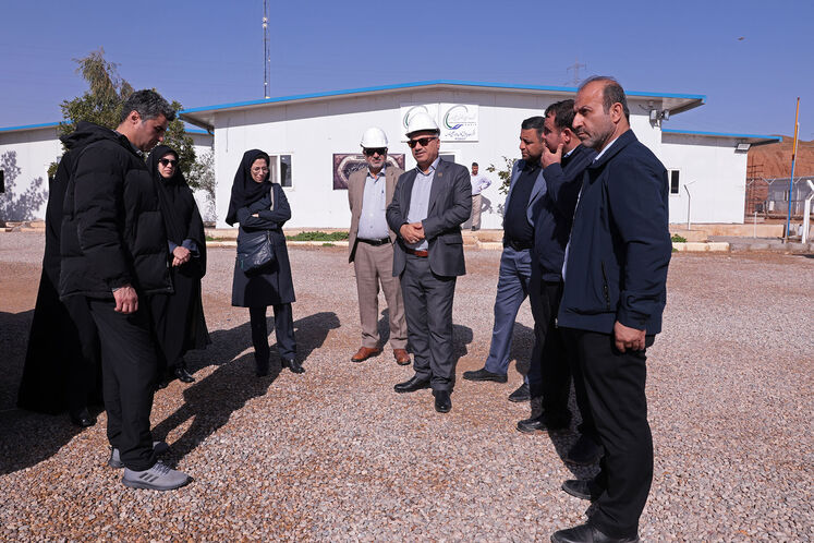 بازدید نمایندگان دستگاه‌های اجرایی از ایستگاه تقویت فشار رگ سفید ۱