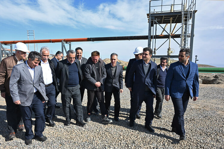 بازدید حمید بورد، مدیرعامل شرکت ملی نفت ایران از میدان گازی توس