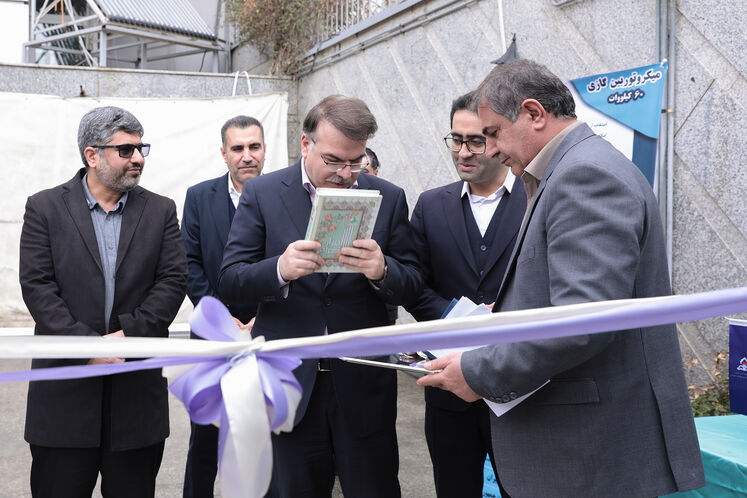 آیین بهره‌برداری رسمی پروژه ملی میکروتوربین گازی تولید بار اول