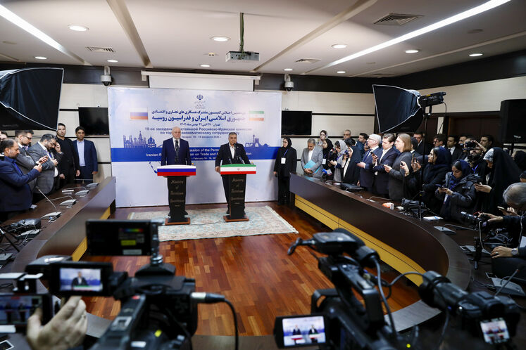 نشست خبری نوزدهمین کمیسیون مشترک همکاری‌های اقتصادی ایران و فدراسیون روسیه