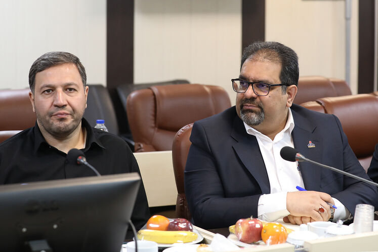 از راست: سعید توکلی، مدیرعامل شرکت ملی گاز ایران و محمد رشیدی، عضو کمیسیون انرژی مجلس شورای اسلامی