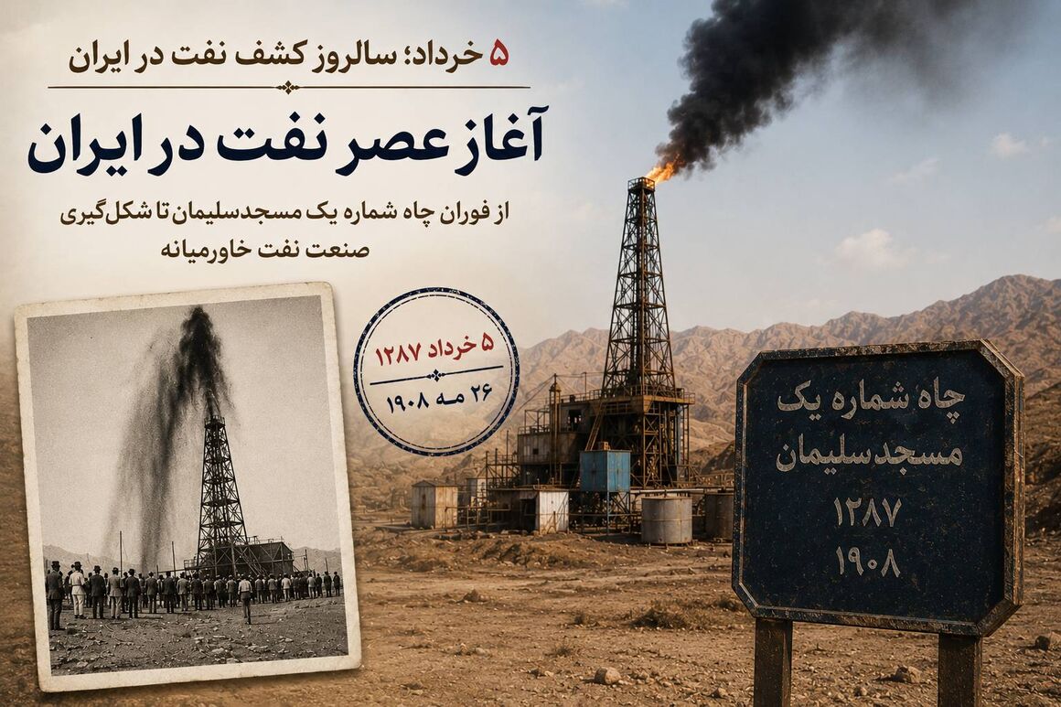 ۵ خرداد؛ شروع عصر نفت در ایران