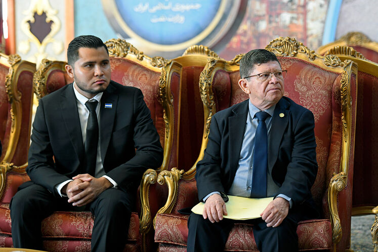 دیدار محسن پاک‌نژاد، وزیر نفت با والدراک لودوینگ یاینتسکه ویتاکر، وزیر امور خارجه جمهوری نیکاراگوئه