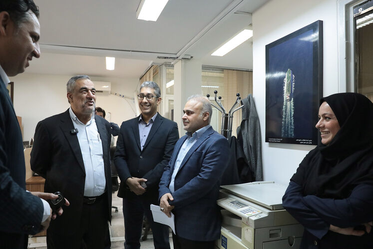 بازدید مدیرعامل شرکت ملی نفت ایران از رسانه‌های وزارت نفت