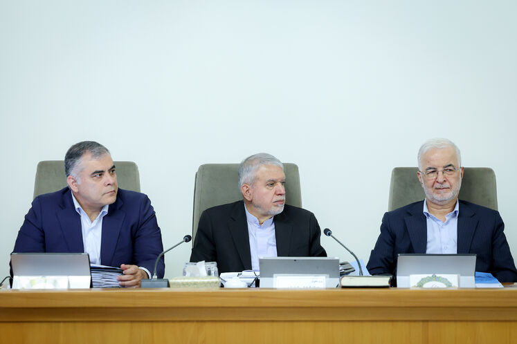 اسکندر مومنی، وزیر کشور ، محمدرضا صالحی امیری، وزیر میراث فرهنگی،‌گردشگری و صنایع دستی و محسن پاک‌نژاد، وزیر نفت
