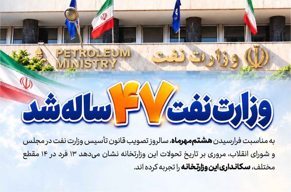 ۴۷ سال وزارت نفت با ۱۳ سکاندار
