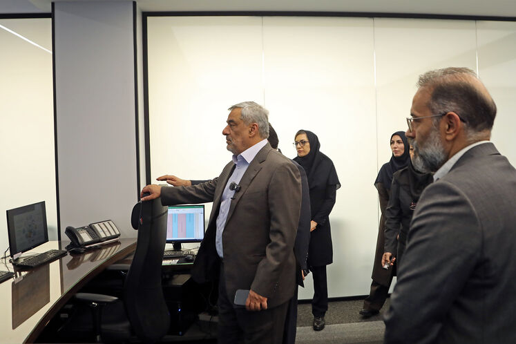 بازدید حمید بورد، سرپرست وزارت نفت از مرکز دیسپچینگ شرکت ملی گاز