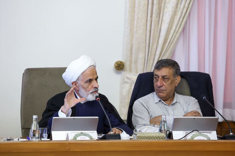 محمدجعفر قائم‌پناه، معاون اجرایی رئیس جمهور و سرپرست نهاد ریاست جمهوری و مجید انصاری، معاون حقوقی رئیس‌جمهور 