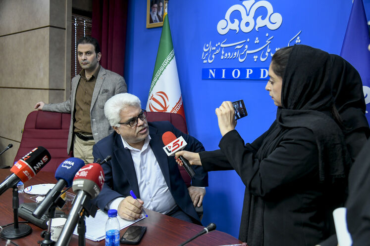 نشست خبری کرامت ویس‌کرمی، مدیرعامل شرکت ملی پخش فرآورده‌های نفتی ایران