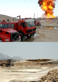 Fire at Well No.23 of Kangan Gas Field Successfully Contained 
