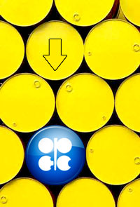 بهای سبد نفتی اوپک بیش از دو دلار کاهش یافت