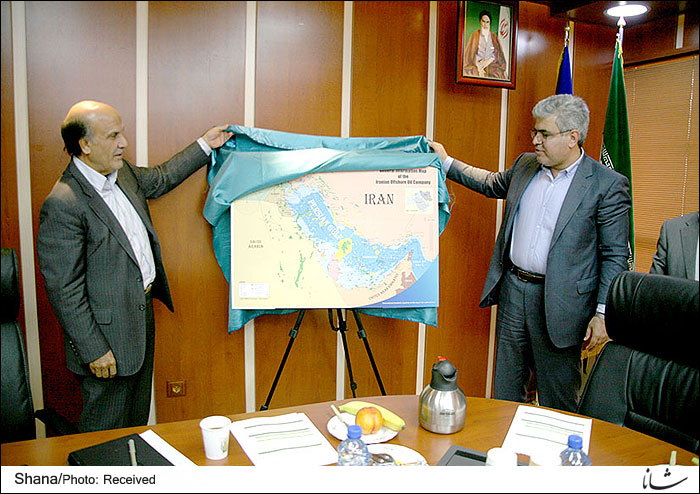 نقشه جدید میدانهای نفت و گاز ایران در خلیج فارس رونمایی شد