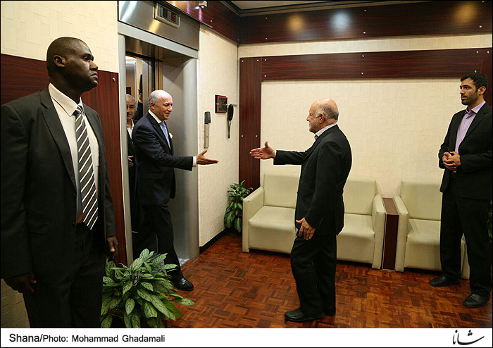 French FM Meets with Iran Petroleum Minister
