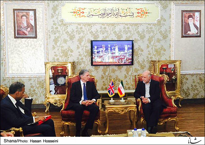 وزیر امور خارجه انگلیس با وزیر نفت دیدار کرد