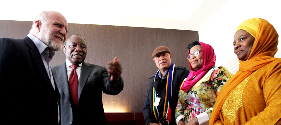 دیدار زنگنه با معاون رئیس جمهوری آفریقای جنوبی