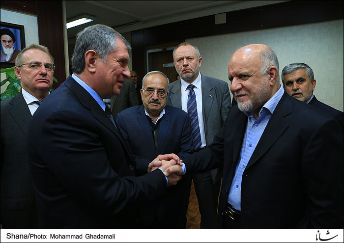 Zangeneh, Rosneft CEO Discuss Joint Oil Projects