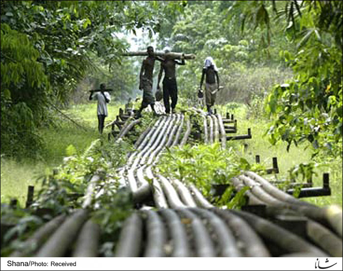 حمله شورشیان نیجریه به خط لوله نفت یک شرکت آمریکایی