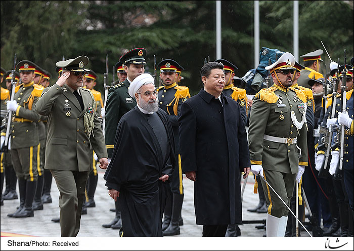مراسم استقبال رسمی دکتر روحانی از رئیس جمهوری چین