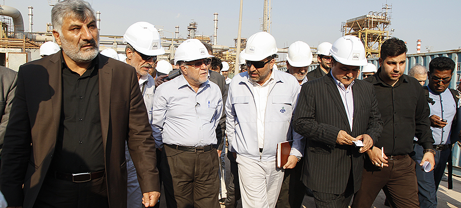 بازدید وزیر نفت از پالایشگاه ستاره خلیج فارس