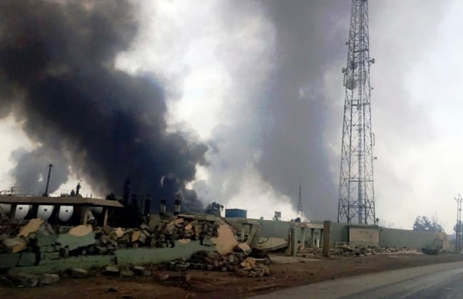 آتش سوزی چاه های نفتی القیاره عراق مهار شد