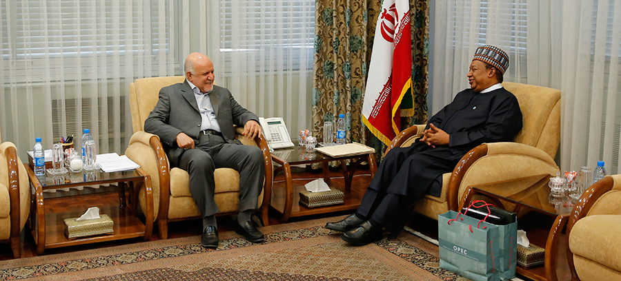 OPEC Chief Meets with Iran's Zangeneh in Tehran