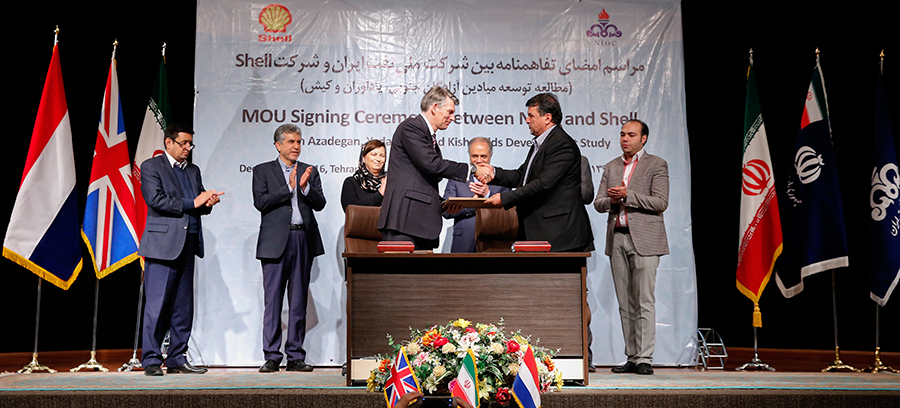 امضای تفاهم‎نامه همکاری شرکت ملی نفت ایران و شرکت انگلیسی-هلندی شل