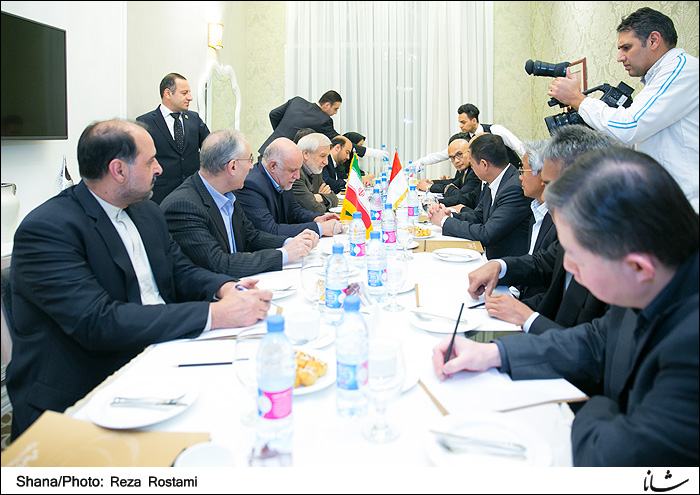 دیدار وزیر نفت ایران و وزیر انرژی و منابع معدنی اندونزی