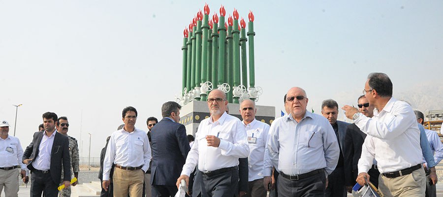 بازدید وزیر نفت از پروژه های آماده افتتاح پارس جنوبی