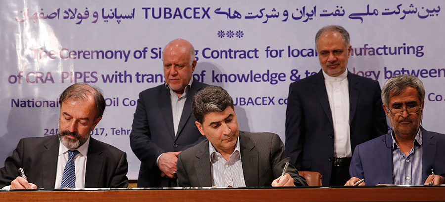 NIOC Inks Deal with Tubacex, Isfahan Steel Co.