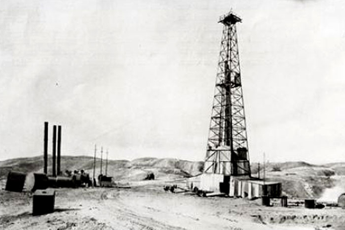 First oil struck in South-West Iran, M.I.S in 1908