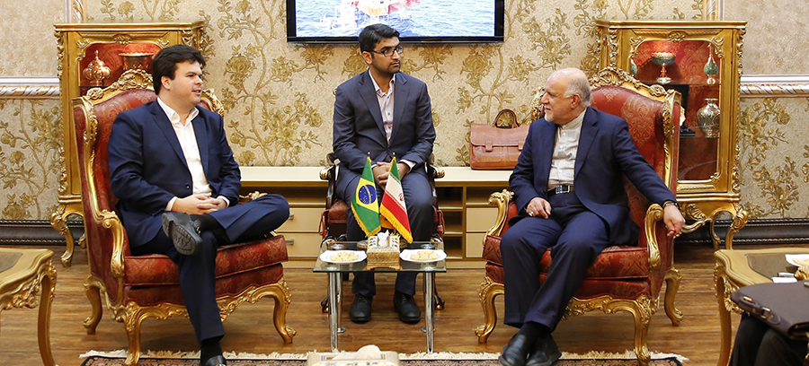 Zangeneh Receives Brazilian Counterpart in Tehran