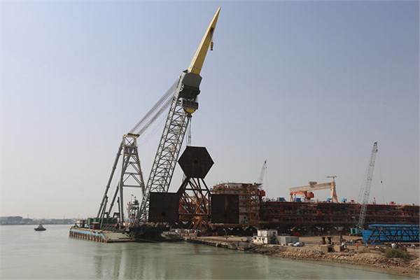 جکت مشعل سکوی 13C پارس جنوبی بارگیری شد