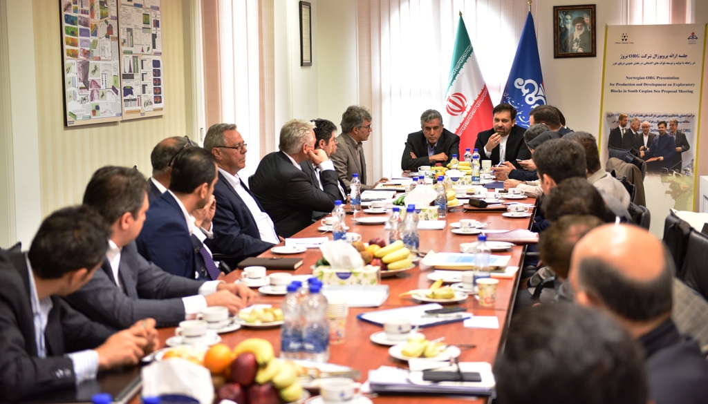 نتایج مطالعات شرکت ORG نروژ در خزر ارائه و بررسی شد