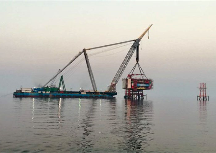 First offshore Platform of SP 22 to 24 Installed