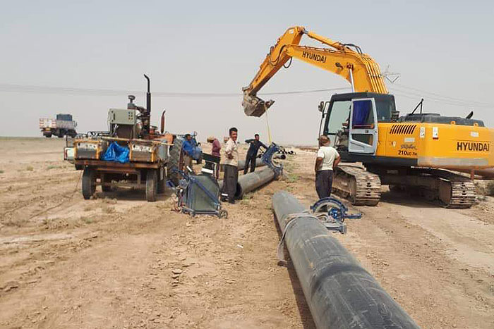 ارسال ۷۰۰ متر خط لوله گاز به استان سیل‌زده گلستان